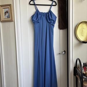 VINTAGE BLUE BOHO JAC-AN DRESS